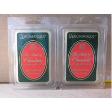 2 AROMATIQUE Aroma Wax Melts THE SMELL OF CHRISTMAS 2.7 oz 8 squares  719997602509  302730241933